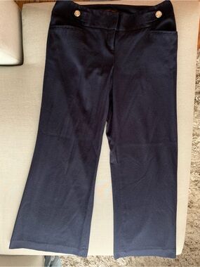 The Limited Navy Textured trouser - Deep Navy